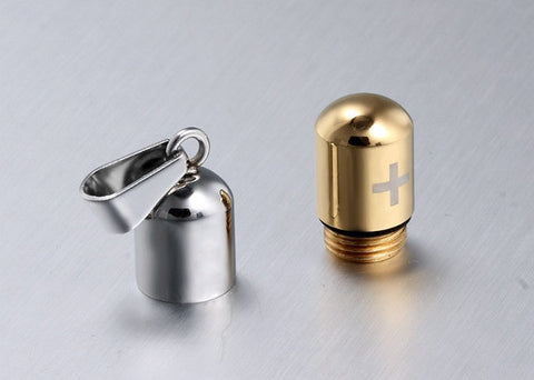 Pendentif capsule - Bijou original pour personnel soignant
